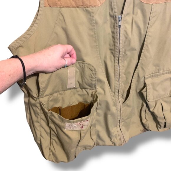 Vintage Cabela’s Hunting Fishing Safari Jacket 2XL Thrashed - Picture 9 of 16